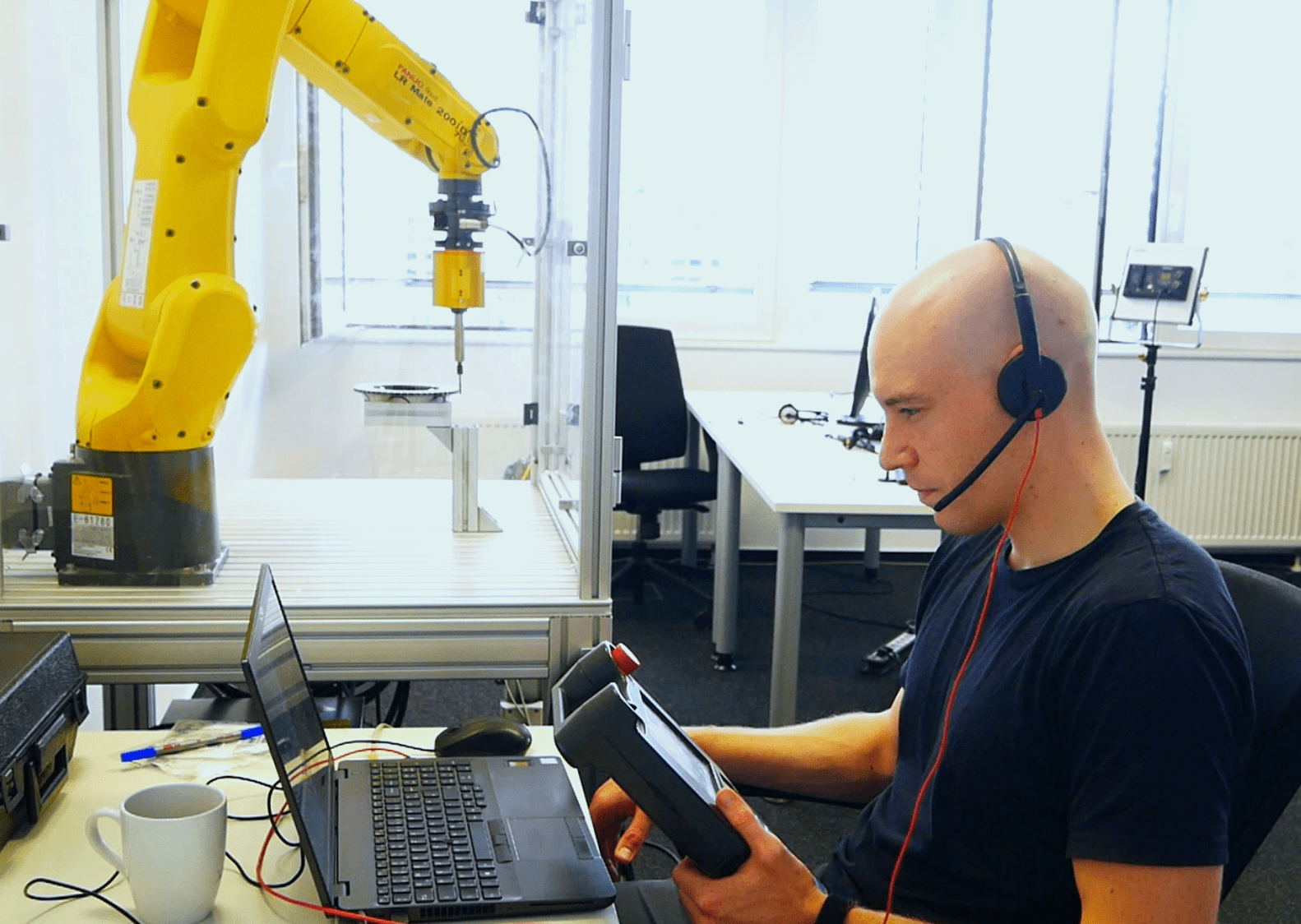 Robot programming using natural-language interaction Programming a robot using natural-language interaction.