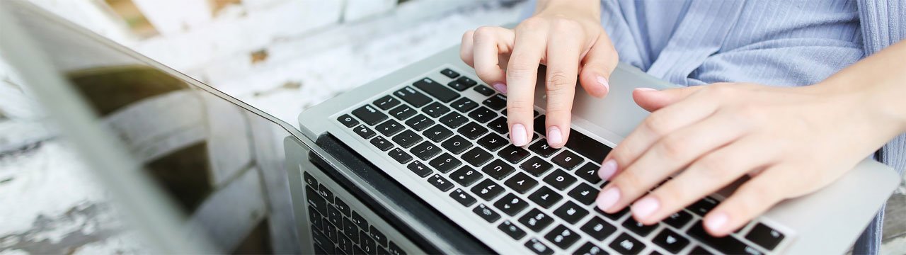 Woman with laptop small