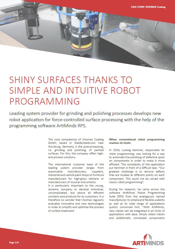 Robot UR Artiminds Surface Polishing