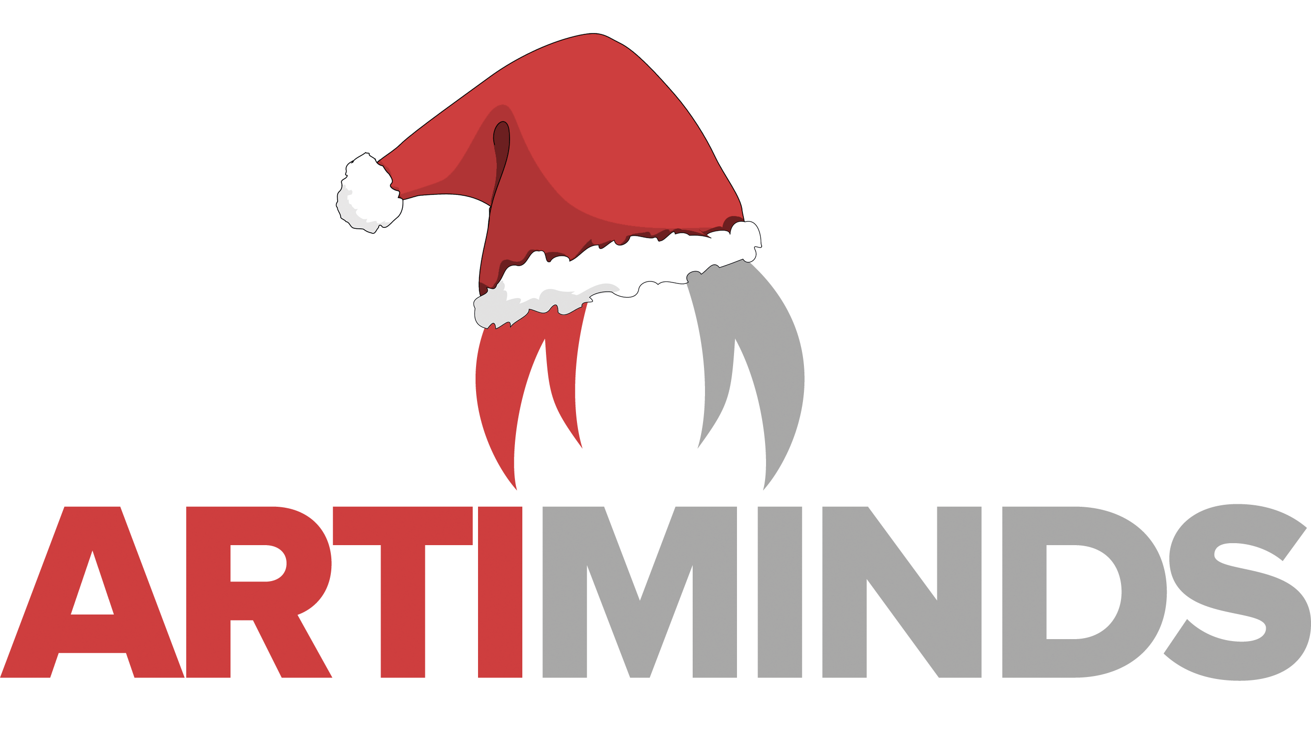 Logo mit Weihnachtsmütze