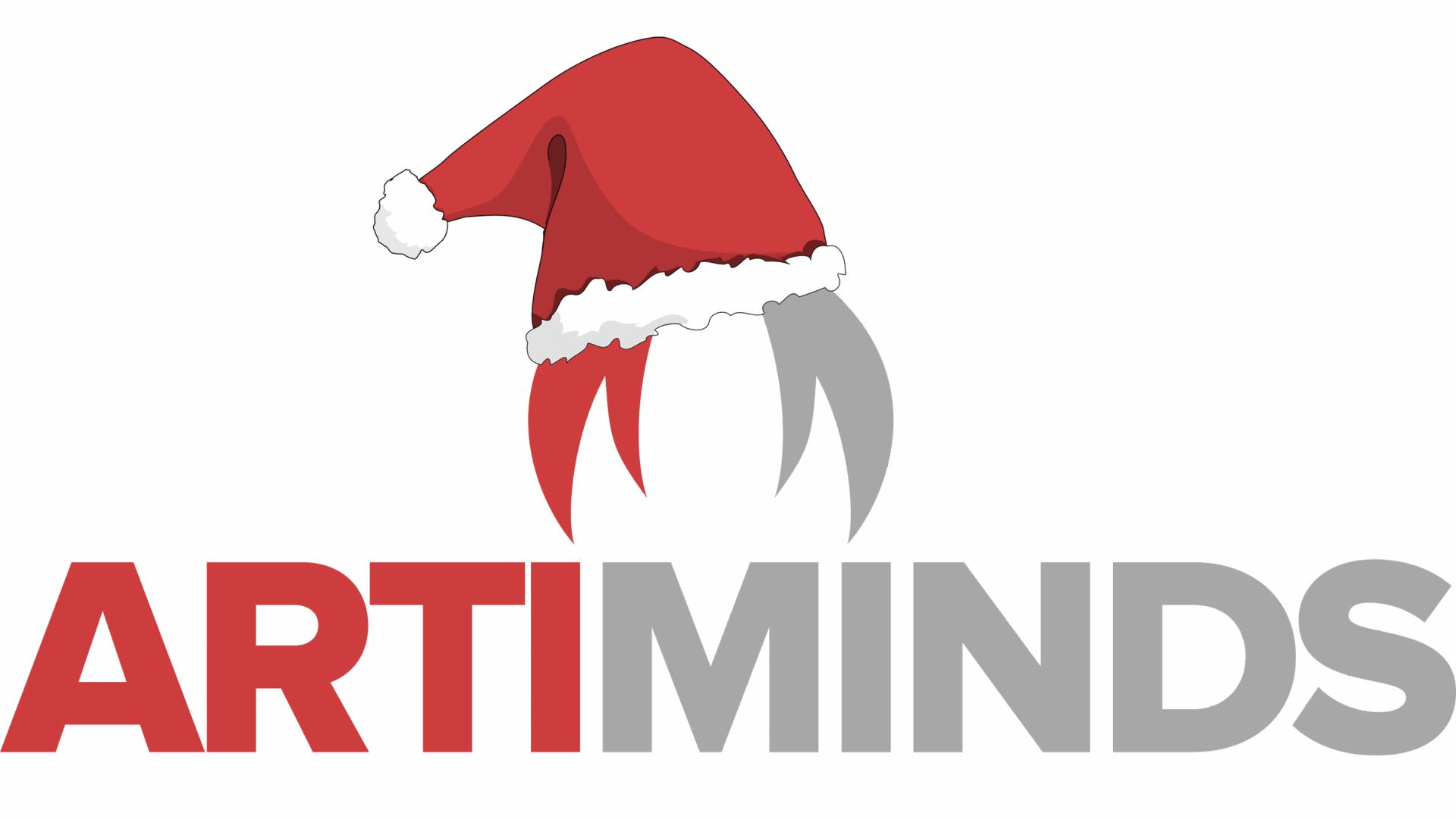 Logo mit Weihnachtsmütze