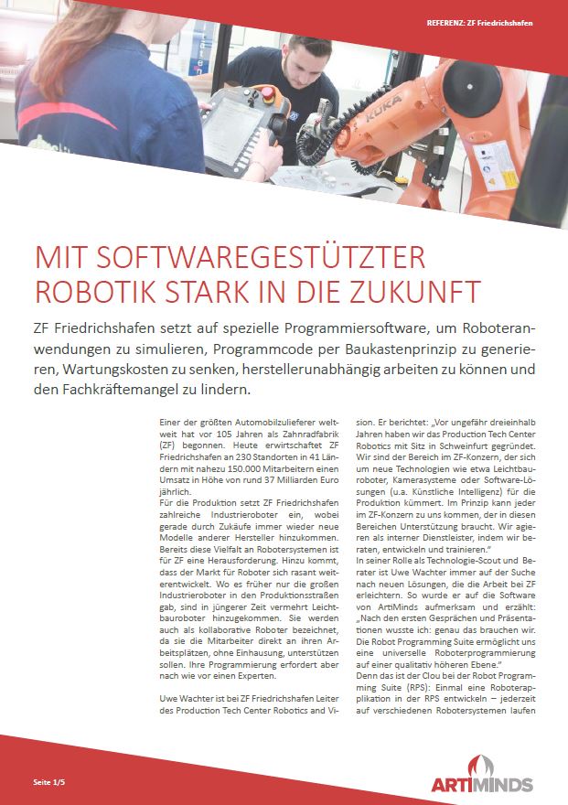 Mit softwaregestützter Robotik stark in die Zukunft