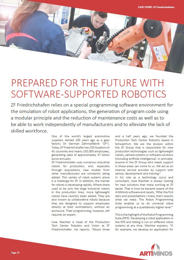 Prepared for the future with software- supported robotics