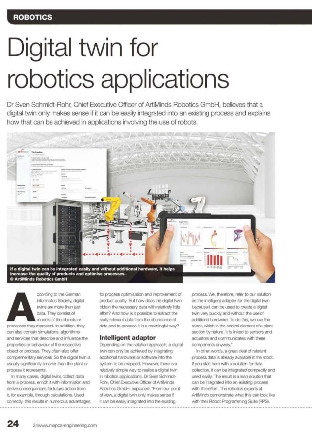 ArtiMinds Robotics - Success Story Mann+Hummel Bin Picking